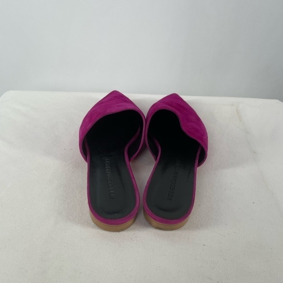 Rebecca Minkoff Sara Suede Pointed Toe Mules in Fuchsia Size 7 or 38 - Picture 6 of 9